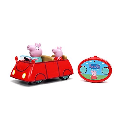 자다 Jada Toys Peppa Pig RC Remote Control Car Red, Toys for Kids