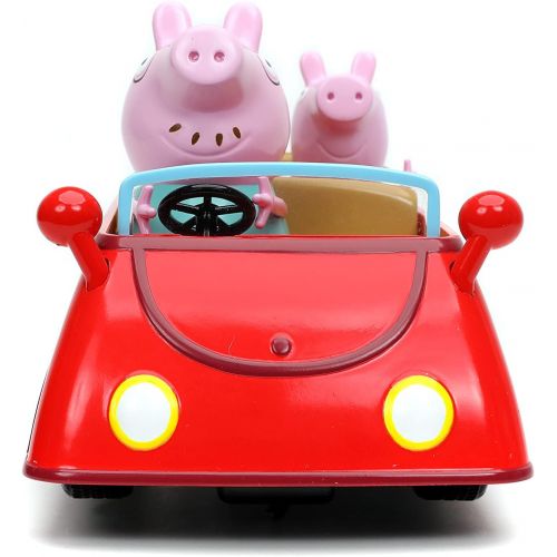 자다 Jada Toys Peppa Pig RC Remote Control Car Red, Toys for Kids