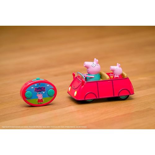 자다 Jada Toys Peppa Pig RC Remote Control Car Red, Toys for Kids