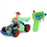 Jada Toys Jada Disney Pixar Toy Story 4 Turbo Buggy W/ Woody Radio Control Vehicle, 2.4 Ghz, 1: 24