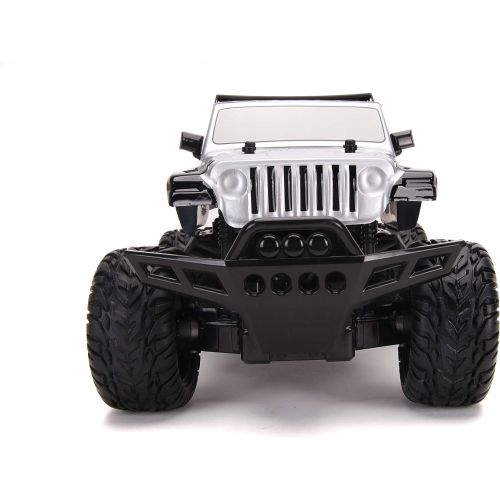 자다 Jada Toys Fast & Furious F9 1:12 4x4 2020 Jeep Gladiator Elite RC Remote Control Car 2.4 GHz, Toys for Kids and Adults, Black