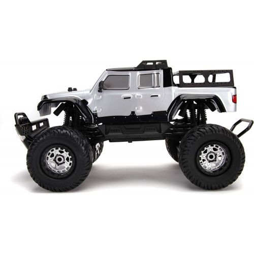 자다 Jada Toys Fast & Furious F9 1:12 4x4 2020 Jeep Gladiator Elite RC Remote Control Car 2.4 GHz, Toys for Kids and Adults, Black