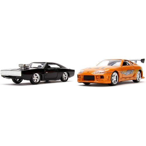 자다 Jada Toys Fast & Furious Doms Dodge Charger R/T & Brians Toyota Supra 1:32 Die-Cast Vehicle (26063)