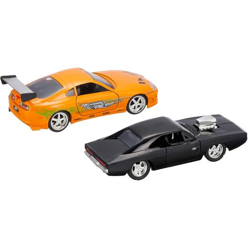 자다 Jada Toys Fast & Furious Doms Dodge Charger R/T & Brians Toyota Supra 1:32 Die-Cast Vehicle (26063)