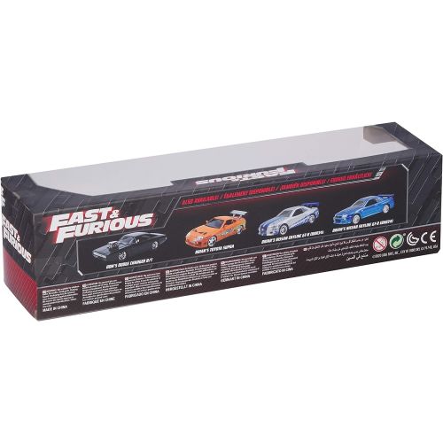 자다 Jada Toys Fast & Furious Doms Dodge Charger R/T & Brians Toyota Supra 1:32 Die-Cast Vehicle (26063)