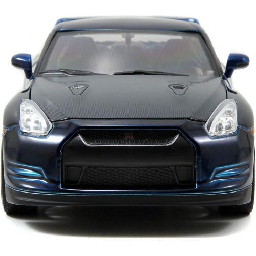 자다 Fast & Furious Nissan GTR Blue 1:24 Diecast By Jada Toys