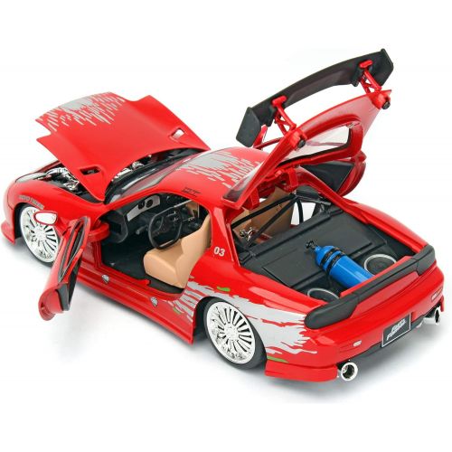 자다 Jada Toys Fast & Furious 1: 24 Diecast - 93 Mazda RX-7 Vehicle, Multi (98338)