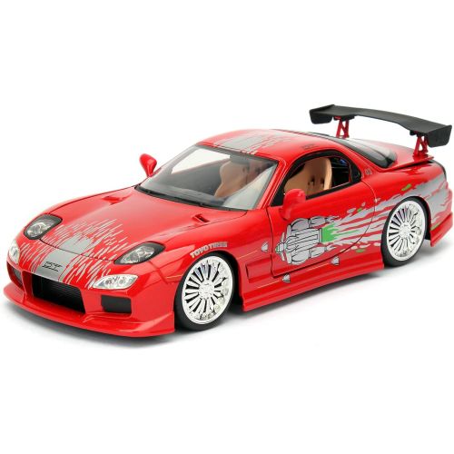 자다 Jada Toys Fast & Furious 1: 24 Diecast - 93 Mazda RX-7 Vehicle, Multi (98338)