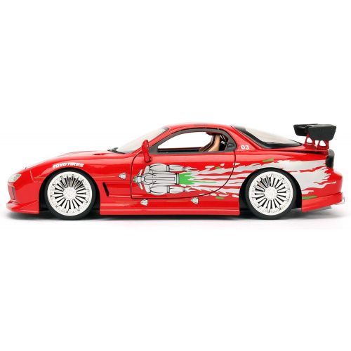 자다 Jada Toys Fast & Furious 1: 24 Diecast - 93 Mazda RX-7 Vehicle, Multi (98338)