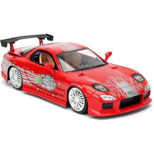 자다 Jada Toys Fast & Furious 1: 24 Diecast - 93 Mazda RX-7 Vehicle, Multi (98338)