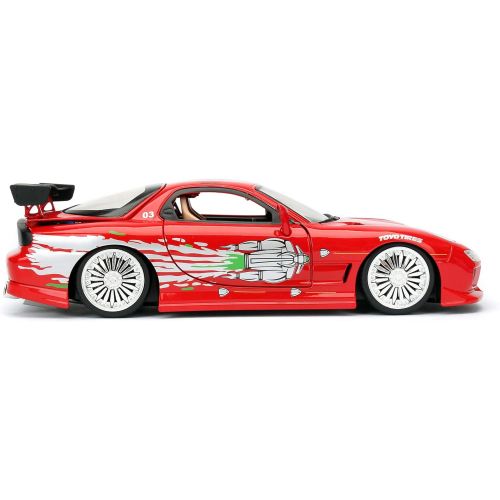 자다 Jada Toys Fast & Furious 1: 24 Diecast - 93 Mazda RX-7 Vehicle, Multi (98338)