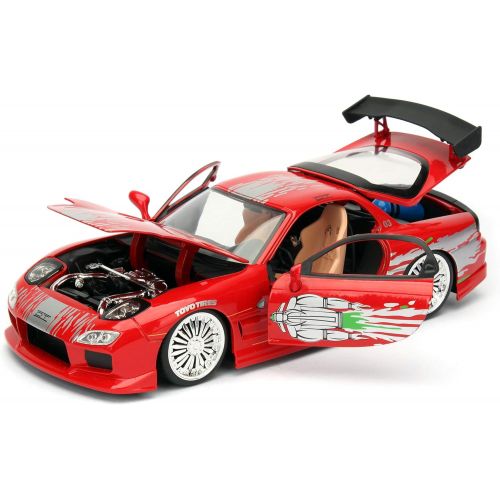자다 Jada Toys Fast & Furious 1: 24 Diecast - 93 Mazda RX-7 Vehicle, Multi (98338)