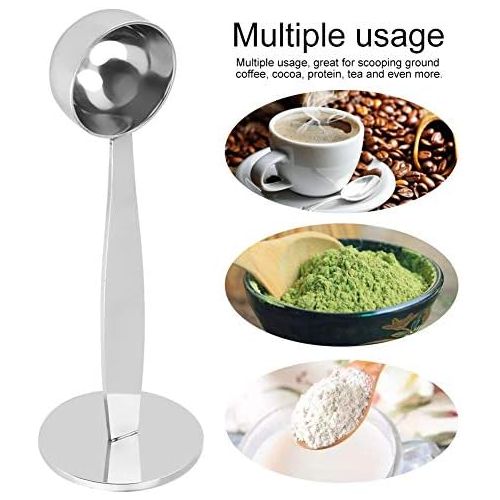  Jadeshay Coffee Scoop Coffee Tamper Kaffeemessloeffel, Edelstahl