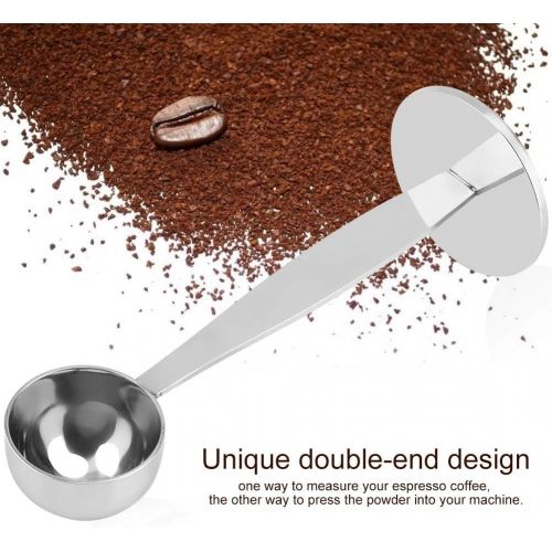  Jadeshay Coffee Scoop Coffee Tamper Kaffeemessloeffel, Edelstahl