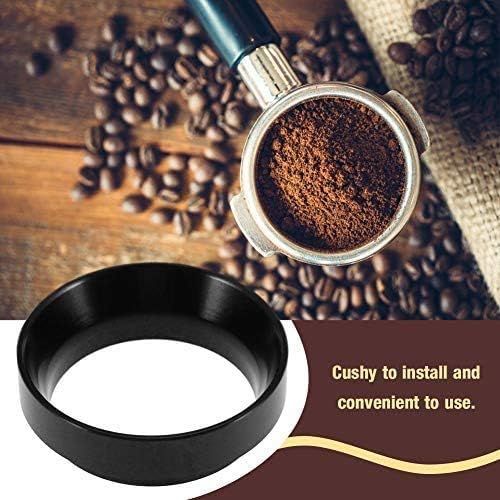  Jadeshay Espresso Dosing Funnel Aluminum Coffee Dosing Ring Replacement, Coffee Dosing Ring for 58mm Portafilters, 1pc (Black)