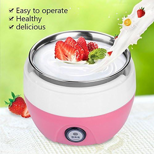  [아마존베스트]Jadpes Automatic Yogurt Maker, 1L Stainless Steel Electric DIY Yoghurt Maker Inner Container Storage Makers for Home Kitchen Tool 220V