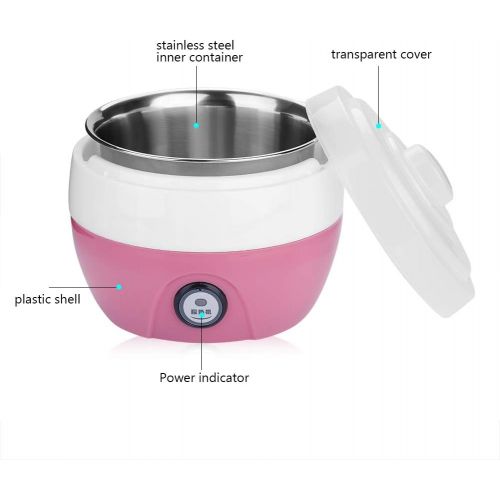  [아마존베스트]Jadpes Automatic Yogurt Maker, 1L Stainless Steel Electric DIY Yoghurt Maker Inner Container Storage Makers for Home Kitchen Tool 220V