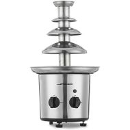 [아마존베스트]Jago Chocolate fountain, 275 W, 4 levels, capacity 1 kg, chocolate, stainless steel, dishwasher safe, silver, chocolate fountain, chocolate fondue, chocolate fondue.