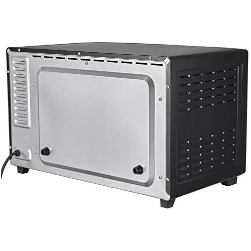  [아마존베스트]-Service-Informationen Jago Mini oven with convection  model selection, 100 to 230 °C, timer (0-60 minutes), with wire mesh, baking tray and accessories, black, mini oven, mini kitchen, barbecue oven,