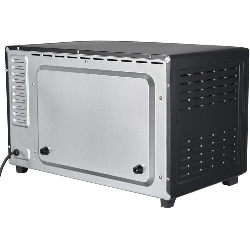  [아마존베스트]-Service-Informationen Jago Mini oven with convection  model selection, 100 to 230 °C, timer (0-60 minutes), with wire mesh, baking tray and accessories, black, mini oven, mini kitchen, barbecue oven,