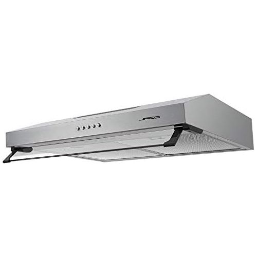  [아마존베스트]Jago Cooker Hood - 59.5 cm, Wall Connection, Exhaust Recirculation, 2 Grease Filters, 201.6 m³/h, LED Lighting, Stainless Steel - Extractor Hood, Under-Unit Hood, Extractor Hood, Extrac