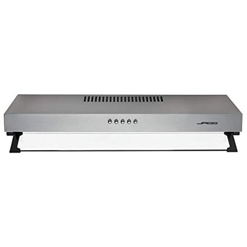  [아마존베스트]Jago Cooker Hood - 59.5 cm, Wall Connection, Exhaust Recirculation, 2 Grease Filters, 201.6 m³/h, LED Lighting, Stainless Steel - Extractor Hood, Under-Unit Hood, Extractor Hood, Extrac