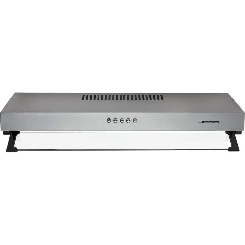  [아마존베스트]Jago Cooker Hood - 59.5 cm, Wall Connection, Exhaust Recirculation, 2 Grease Filters, 201.6 m³/h, LED Lighting, Stainless Steel - Extractor Hood, Under-Unit Hood, Extractor Hood, Extrac