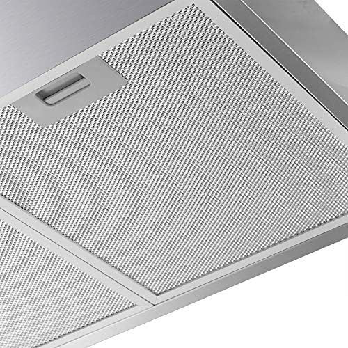  [아마존베스트]Jago Cooker Hood - 59.5 cm, Wall Connection, Exhaust Recirculation, 2 Grease Filters, 201.6 m³/h, LED Lighting, Stainless Steel - Extractor Hood, Under-Unit Hood, Extractor Hood, Extrac