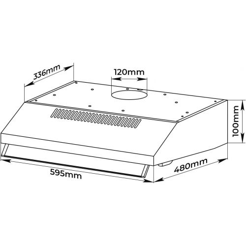  [아마존베스트]Jago Cooker Hood - 59.5 cm, Wall Connection, Exhaust Recirculation, 2 Grease Filters, 201.6 m³/h, LED Lighting, Stainless Steel - Extractor Hood, Under-Unit Hood, Extractor Hood, Extrac