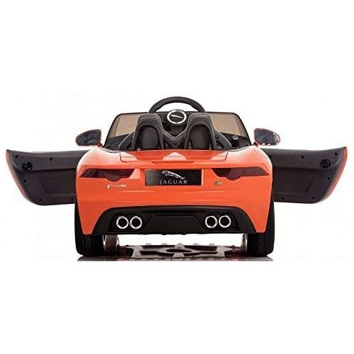  Jaguar Authorized Jaguar F-TYPE 12V Luxury Kids Ride On Car Battery Powered MP3 LED Door Open Kids Vehicle With Remote Control, Orange