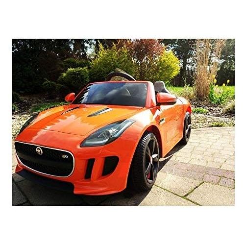  Jaguar Authorized Jaguar F-TYPE 12V Luxury Kids Ride On Car Battery Powered MP3 LED Door Open Kids Vehicle With Remote Control, Orange