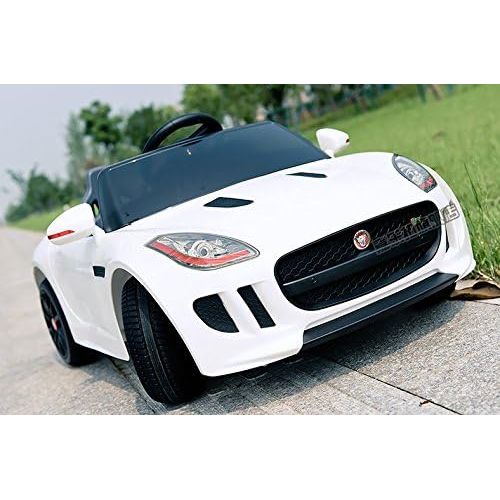  Jaguar Authorized Jaguar F-TYPE 12V Luxury Kids Ride On Car Battery Powered MP3 LED Door Open Kids Vehicle With Remote Control, Orange