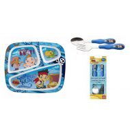 Jake and the Neverland Pirates Divided Plates and Flatware Bundle Set