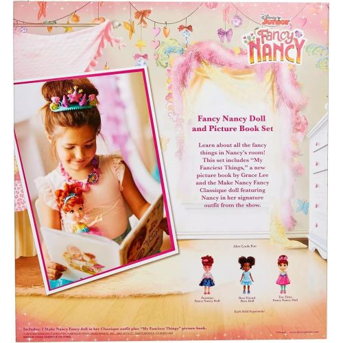  Jakks Disney Fancy Nancy Doll and Book Set Featuring My Fanciest Things Learn About All The Fancy Things in Nancys Room Fancy Nancy Doll Dressed in Her Signature Outfit From th