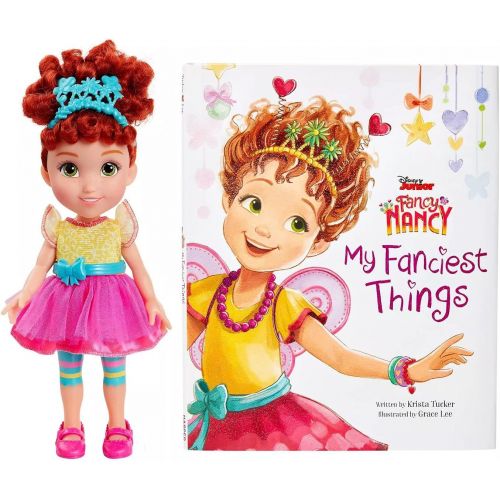  Jakks Disney Fancy Nancy Doll and Book Set Featuring My Fanciest Things Learn About All The Fancy Things in Nancys Room Fancy Nancy Doll Dressed in Her Signature Outfit From th