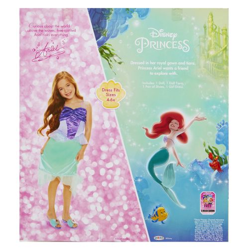 잭스퍼시픽 Jakks Pacific Disney Princess Ariel Toddler Doll and Dress