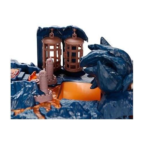 잭스퍼시픽 The Super Mario Bowser Island Castle Playset with 2.5” Bowser Action Figure & Interactive Pieces