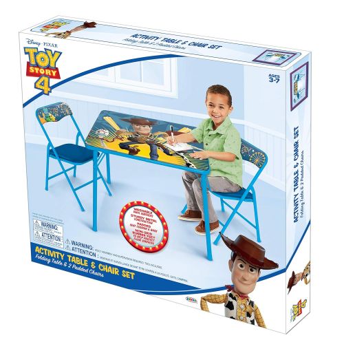 잭스퍼시픽 Jakks Pacific Toy Story Activity Table Set with Two Chairs