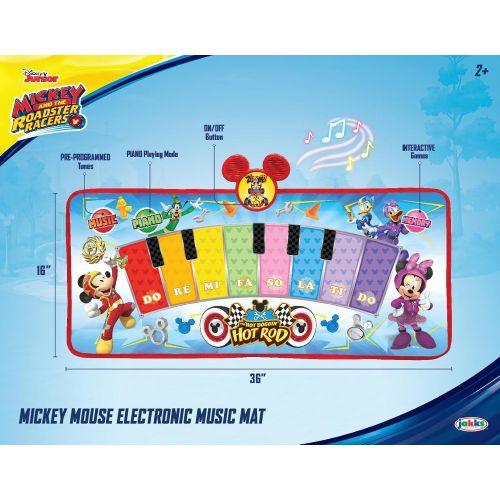 잭스퍼시픽 [아마존베스트]Mickey and the Roadster Racers Electronic Music Play Mat, Multicolor