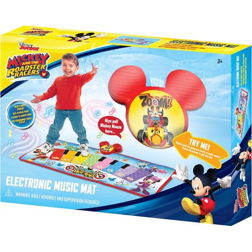 잭스퍼시픽 [아마존베스트]Mickey and the Roadster Racers Electronic Music Play Mat, Multicolor
