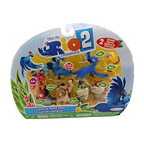 잭스퍼시픽 Jakks Pacific Rio 2 Movie Carnival Party Pack Mini Figures Set 8 Pack