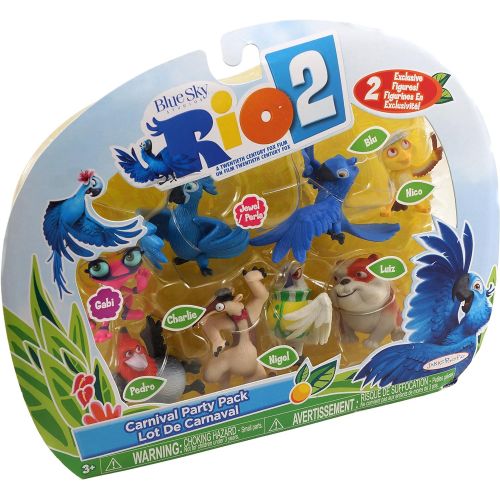 잭스퍼시픽 Jakks Pacific Rio 2 Movie Carnival Party Pack Mini Figures Set 8 Pack