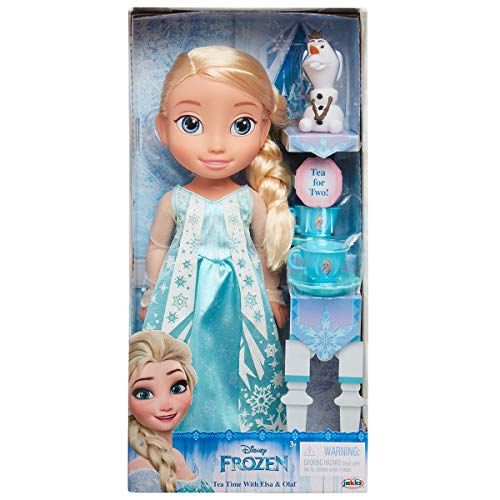 잭스퍼시픽 Jakks Pacific Disney Princess Elsa Doll & Olaf Tea Set