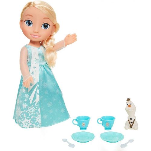 잭스퍼시픽 Jakks Pacific Disney Princess Elsa Doll & Olaf Tea Set