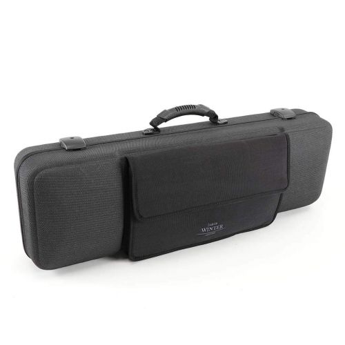  Jakob Winter JW 51025 BNB 4/4 Oblong Black Violin Case + Black Music Pocket