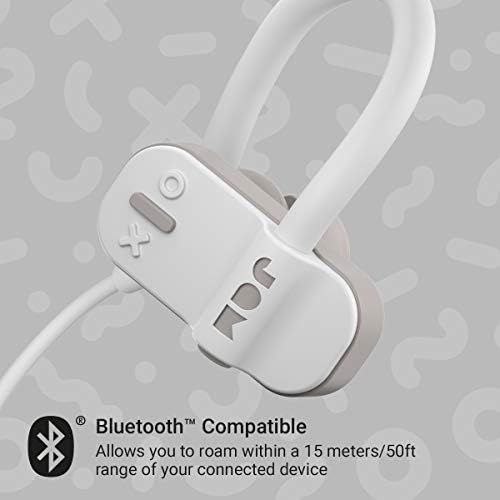  JAM Live Fast Workout Earphones 30 ft. Bluetooth Range, IP67 Sweat Resistant Earbuds 3 Sizes Included, 12 Hour Battery Life, Hands-Free Calling Gray