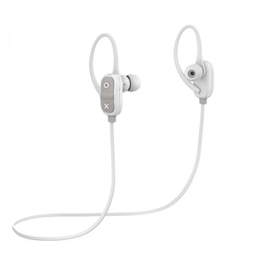  Bluetooth Wireless Earbuds Secure Ear-hook, 7 Hour Playtime, 30 Foot Range, Hands-Free Calling, Sweat Resistant JAM Live Large Earphones Gray HX-EP303GY