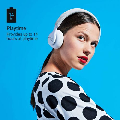  Jam Been There, On-Ear Bluetooth Headphones 14 Hour Playtime, Hands-Free Calling, Sweat and Rain Resistant IPX4 Rated, 50 ft. Range JAM Audio Gray