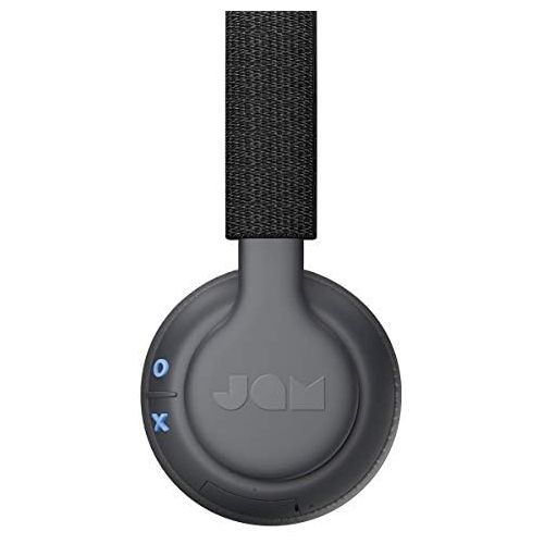  Been There, On-Ear Bluetooth Headphones 14 Hour Playtime, Hands-Free Calling, Sweat and Rain Resistant IPX4 Rated, 50 ft. Range JAM Audio Black