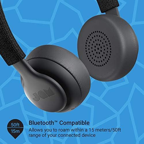  Been There, On-Ear Bluetooth Headphones 14 Hour Playtime, Hands-Free Calling, Sweat and Rain Resistant IPX4 Rated, 50 ft. Range JAM Audio Black